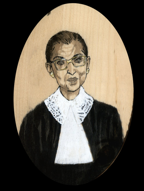 Ruth Bader Ginsburg portrait by Red Sagalow